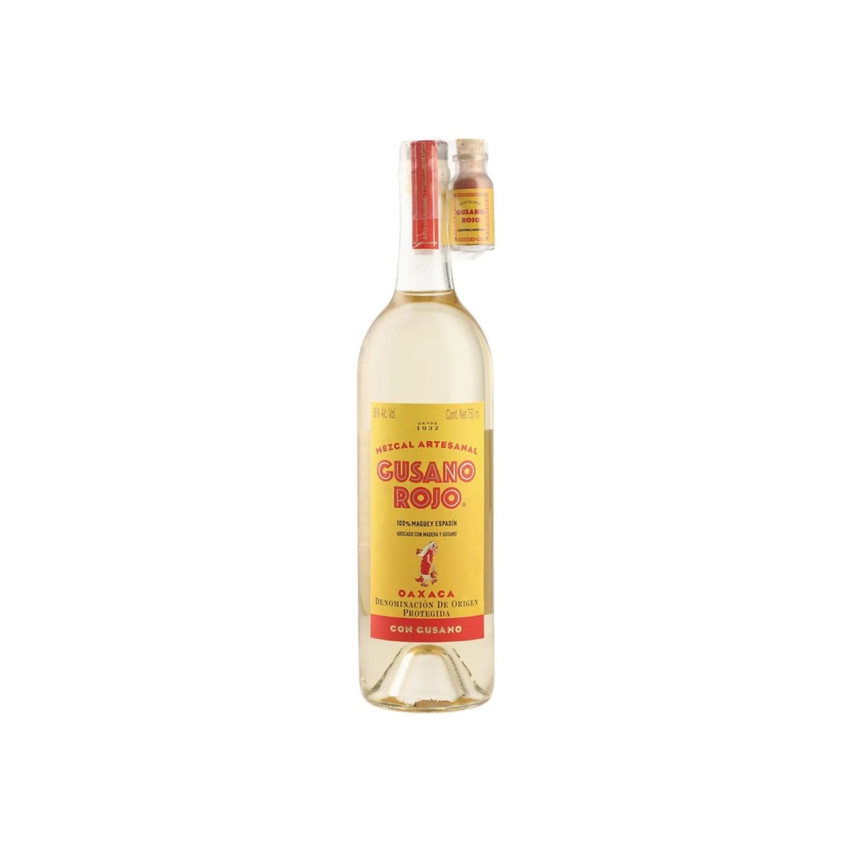 Mezcal Gusano Rojo Aboc Madera/Gusano 750ml