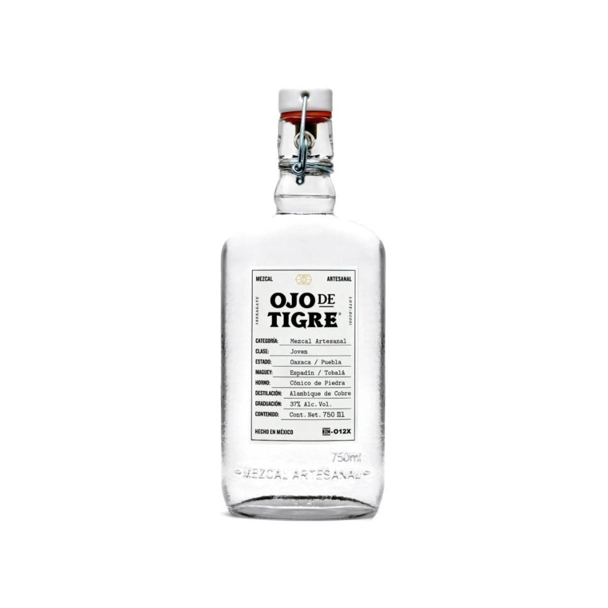 Mezcal Artesanal Ojo De Tigre Joven 750 ml
