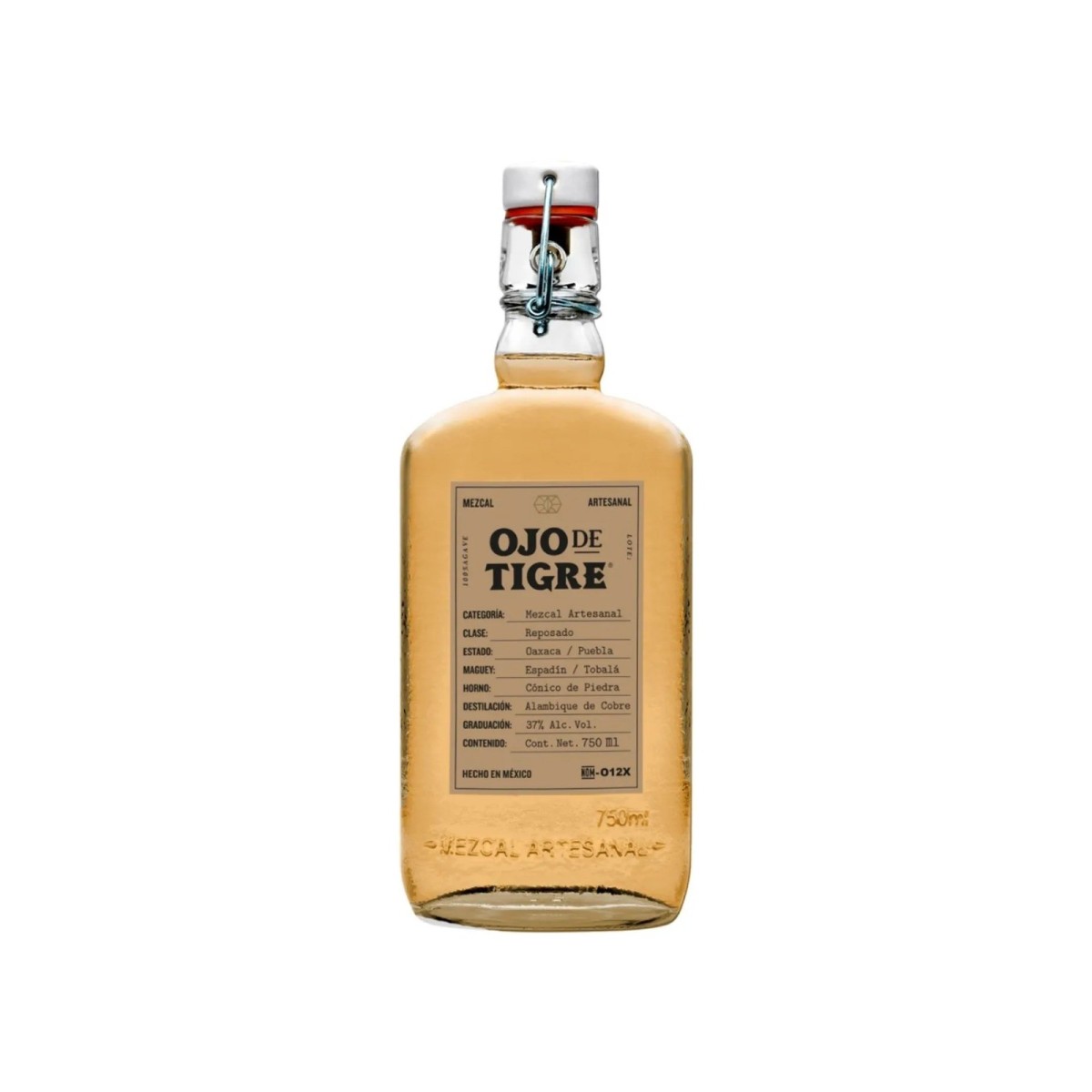 Mezcal Artesanal Ojo De Tigre Reposado 750 ml