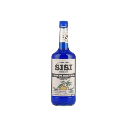 Licor Sisi de Naranja Curacao Azul 1L