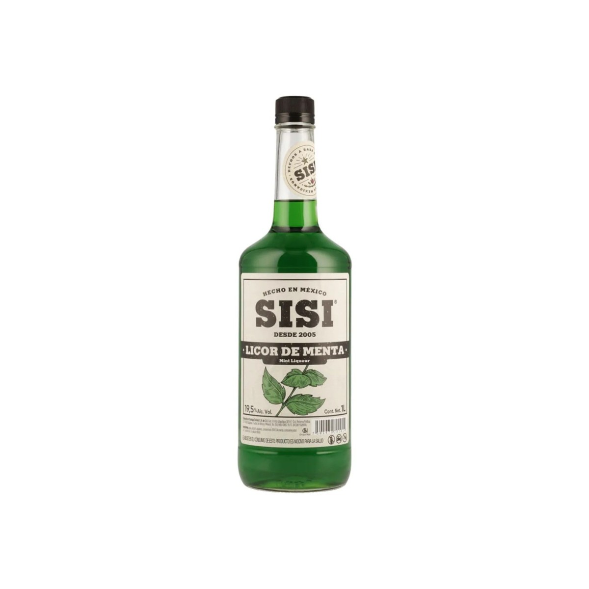 Licor Sisi Menta Verde 1L