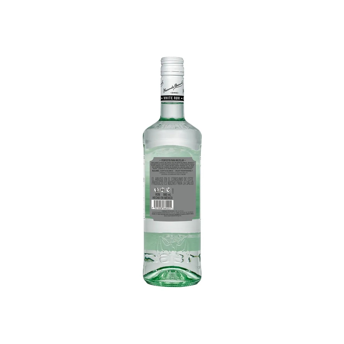 Ron Bacardi Blanco 980 ml