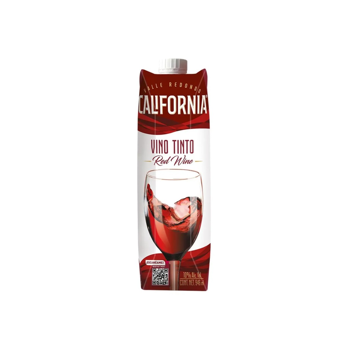 Vino Tinto California Tetra Pak 946 ml
