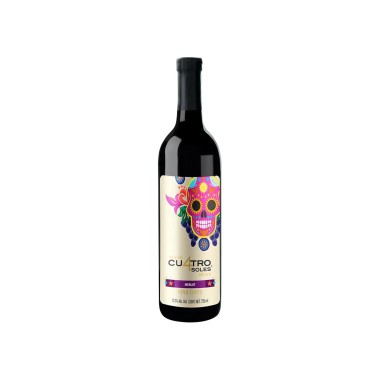 Vino Tinto Cu4tro Soles Merlot 750 ml