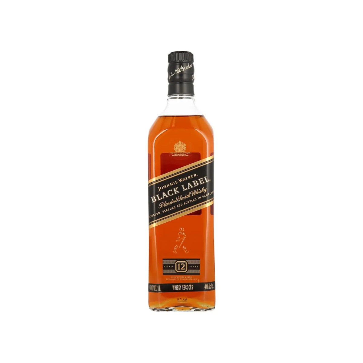 Whisky Johnnie Walker Black 12 Años 1 L