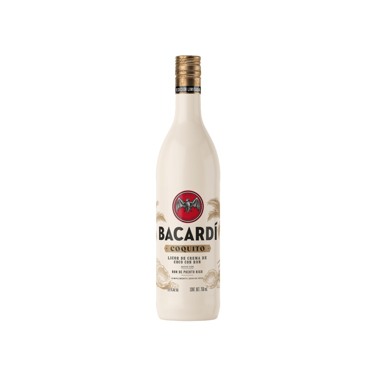 Licor De Crema De Coco Con Ron Bacardi Coquito 750 ml
