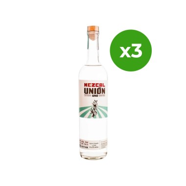 x3 Mezcal Unión Uno Joven 700 ml