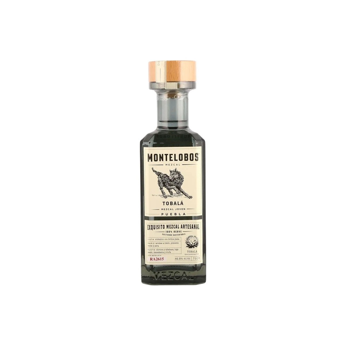 Mezcal Montelobos Joven Tobala 750 ml
